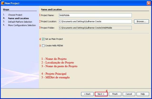 Nome e Localização do Projeto
