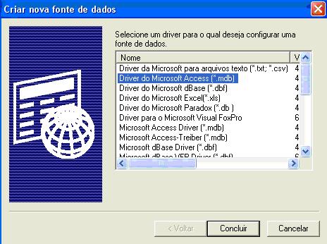 Criar Nova fonte de Dados