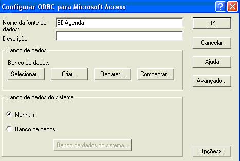 Configurar ODBC para Microsoft Access