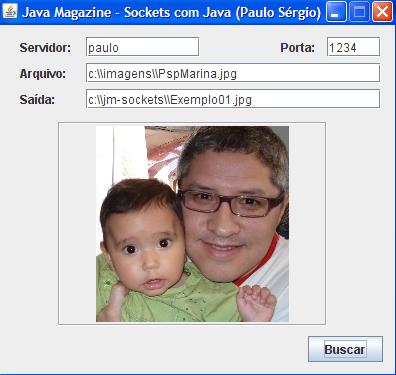 Aplicao de exemplo que busca um arquivo JPG no servidor