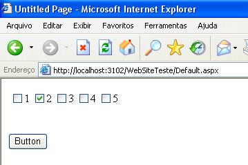 Controle checkBox com informa��es v�lidas