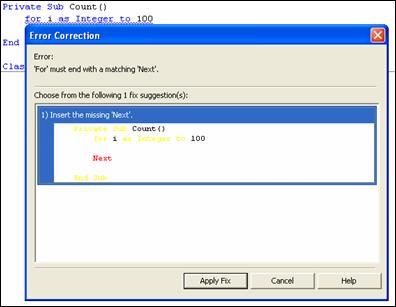 Funcionalidade Error Correction