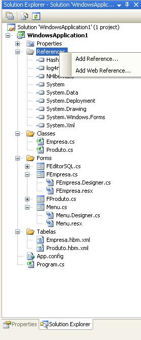 NHibernate: Adicionando Refer�ncia do NHibernate