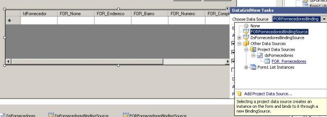 Escolhendo um Datasource para o DataGridView