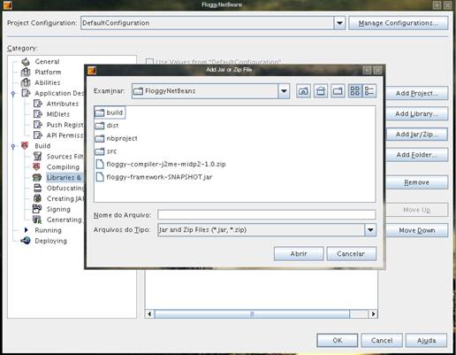 Adicionando a blblioteca floggy-framework-SNAPSHOT.jar no projeto