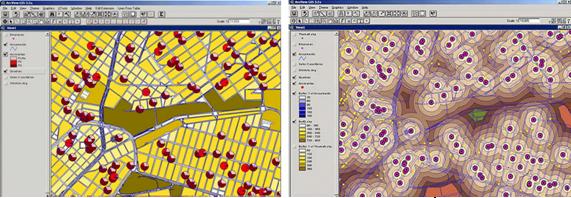 Anlise de mercado e reas buffer de influncia