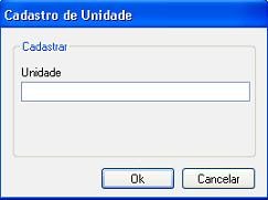 Cadastro de Unidade