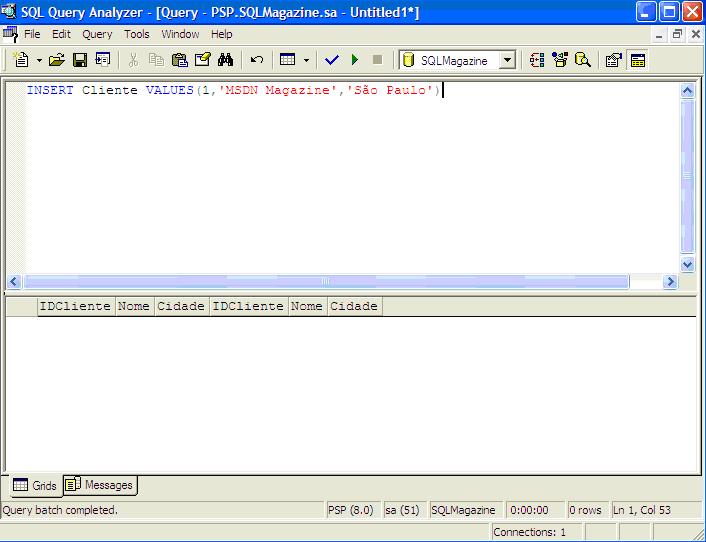 Testando o instead of trigger