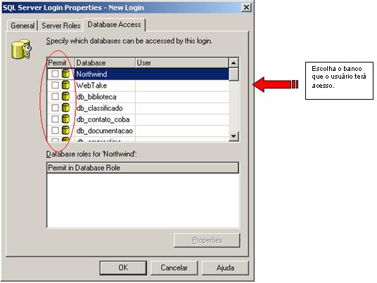 Criando contas de usu�rio