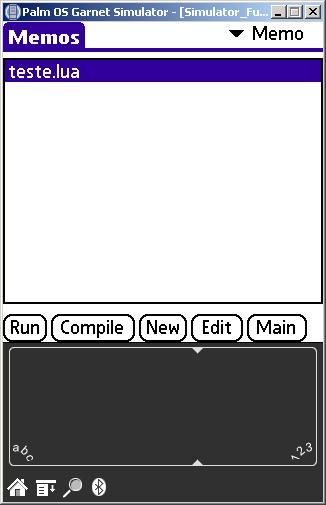 Tela de gerenciamento de arquivos