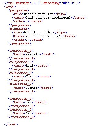 Conte�do do arquivo enquete.xml