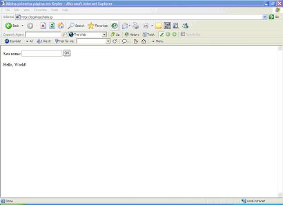 Uma primeira aplica��o em Kepler