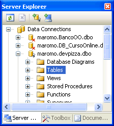 Janela do Server Explorer