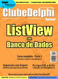 Revista Clube Delphi Edio 30: TListView com acesso a dados